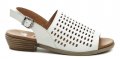 Wild 061114 bílé dámské sandály na podpatku | ARNO.cz - obuv s tradicí