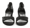 Jana 8-28261-20 černé dámské sandály na podpatku šíře H | ARNO.cz - obuv s tradicí
