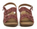 Scandi 250-2000-R1 bordo dámské sandály | ARNO.cz - obuv s tradicí