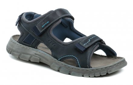 Pánská letní vycházková sandálová obuv s zalepováním na suchý zip. Obuv Josef Seibel je vyrobená z přírodní kůže.