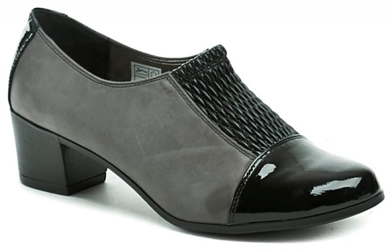 Mintaka 52987 černo šedé dámské lodičky | ARNO.cz - obuv s tradicí