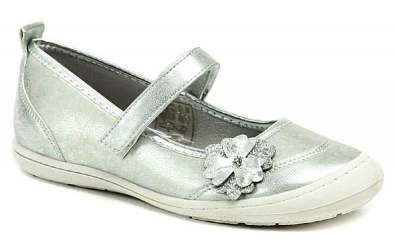 Sprox 143991 stříbrné dívčí baleríny  | ARNO.cz - obuv s tradicí