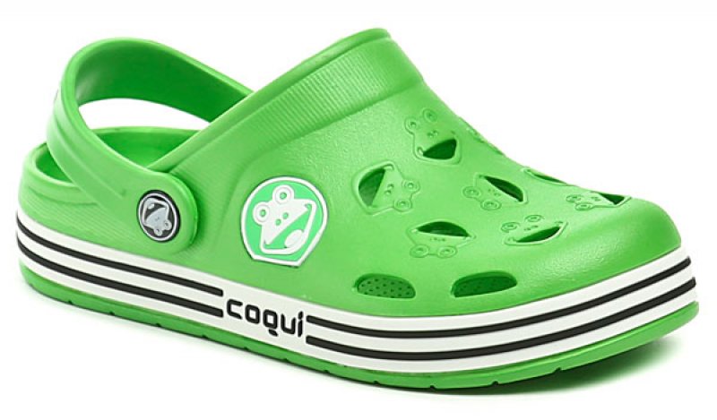 Coqui 8801 green dětské nazouváky | ARNO.cz - obuv s tradicí