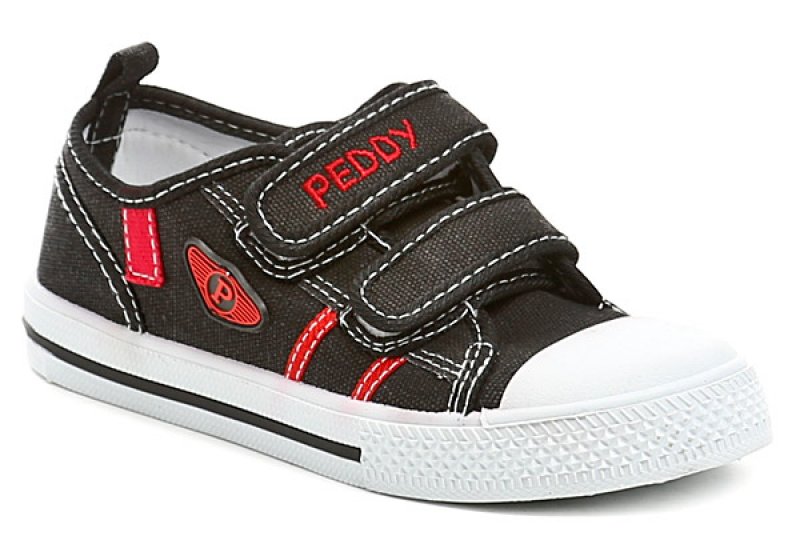 Peddy PU-501-26-12 černé dětské tenisky | ARNO.cz - obuv s tradicí