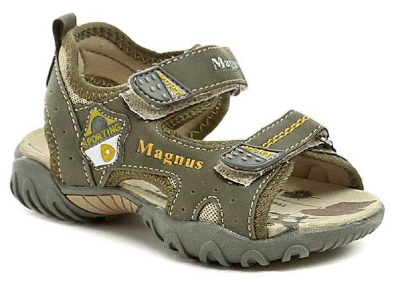 Magnus 45-0181-S1 khaki dětské sandálky | ARNO.cz - obuv s tradicí