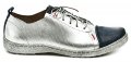 Kacper 2-5087 stříbrné dámské polobotky | ARNO.cz - obuv s tradicí