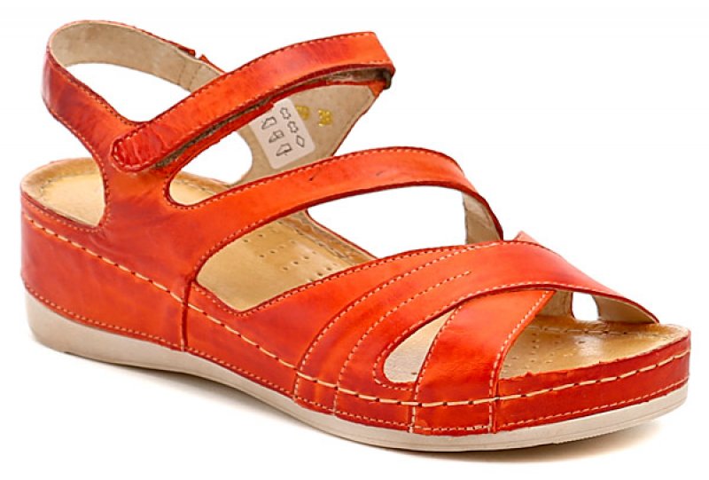 Wasak W411 oranžové dámské sandály | ARNO.cz - obuv s tradicí