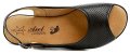 Axel AX2246 černé dámské sandály na klínku šíře H | ARNO.cz - obuv s tradicí
