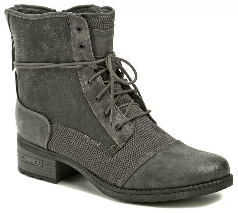 Mustang 1229-603-259 šedé dámské zimní nadměrné boty | ARNO.cz - obuv s tradicí