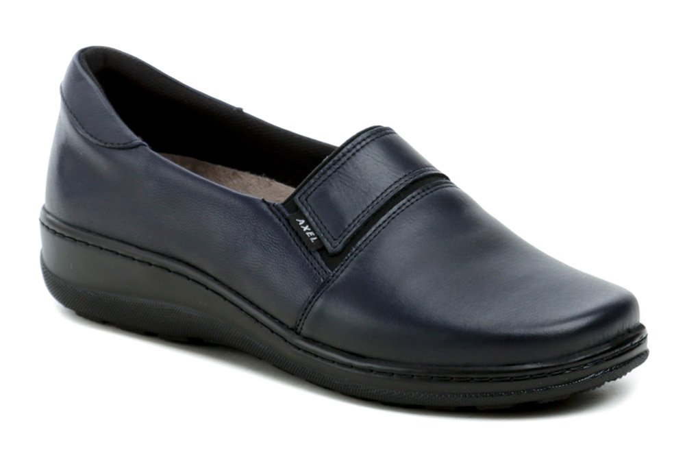 Axel AXW122a tmavě modré dámské polobotky šíře H