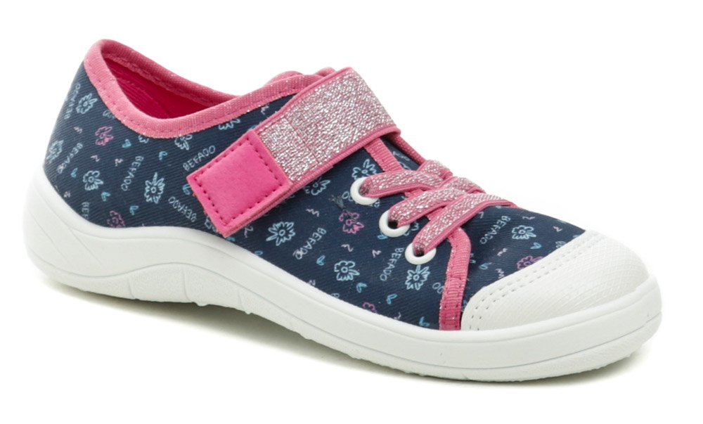 Befado 351y021 modro růžov&eacute; dětsk&eacute; tenisky