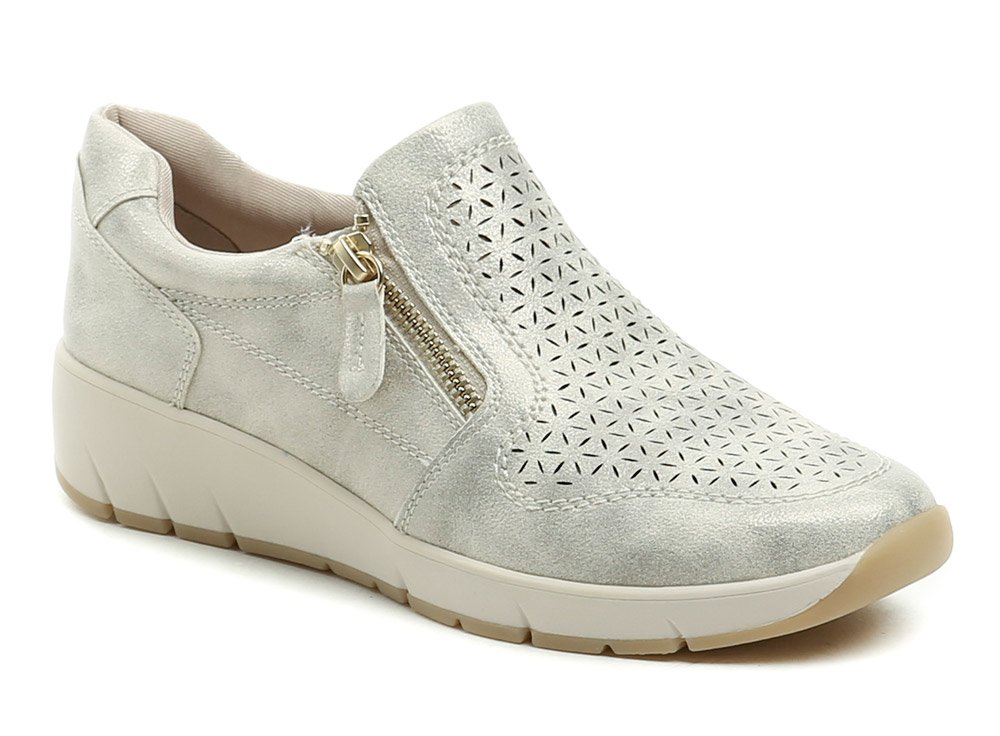 Jana 8-24765-49 zlato b&eacute;žov&eacute; d&aacute;msk&eacute; polobotky &scaron;&iacute;ře H