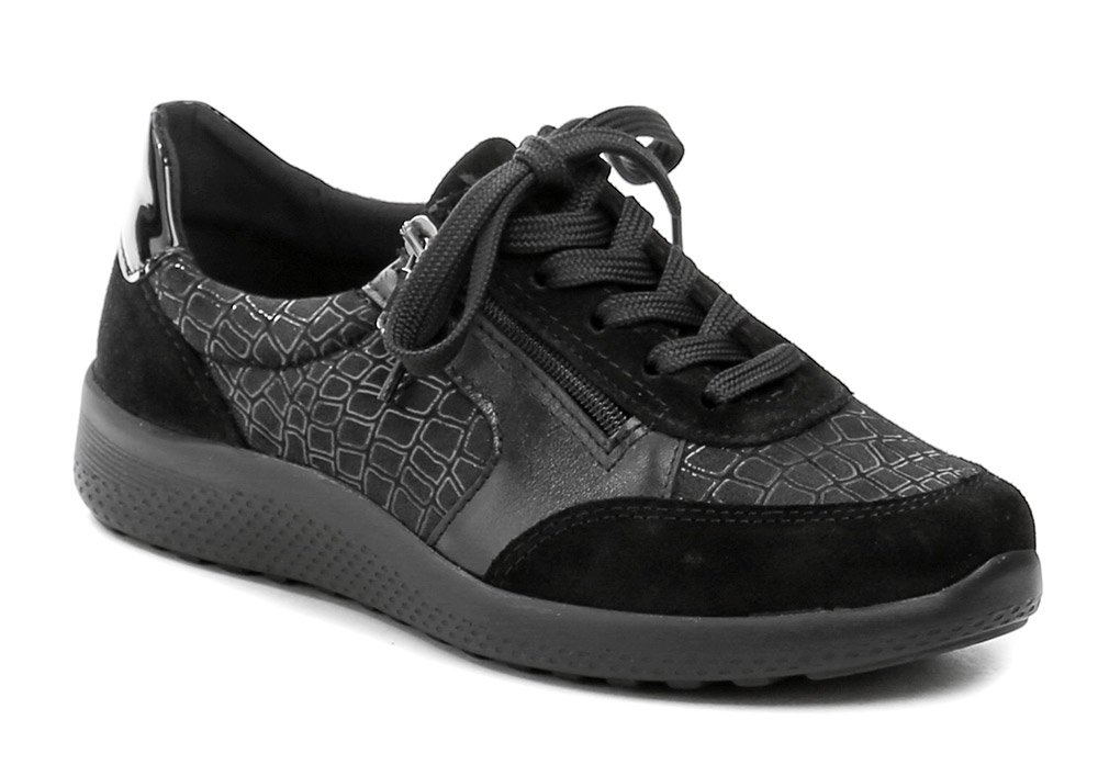 Medi Line 103-024 černé dámské zdravotní boty šíře K