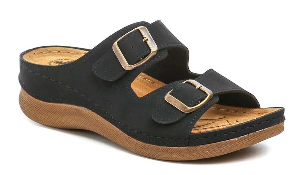 Medi Line 152-024 černé dámské zdravotní pantofle