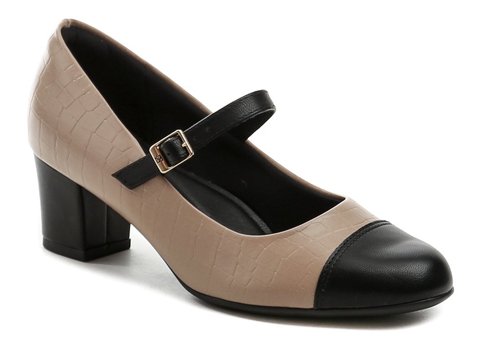 Piccadilly 110185-2 b&eacute;žovo čern&eacute; d&aacute;msk&eacute; lodičky