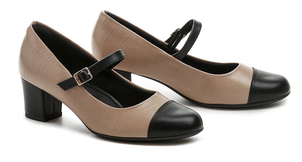 Piccadilly 110185-2 b&eacute;žovo čern&eacute; d&aacute;msk&eacute; lodičky