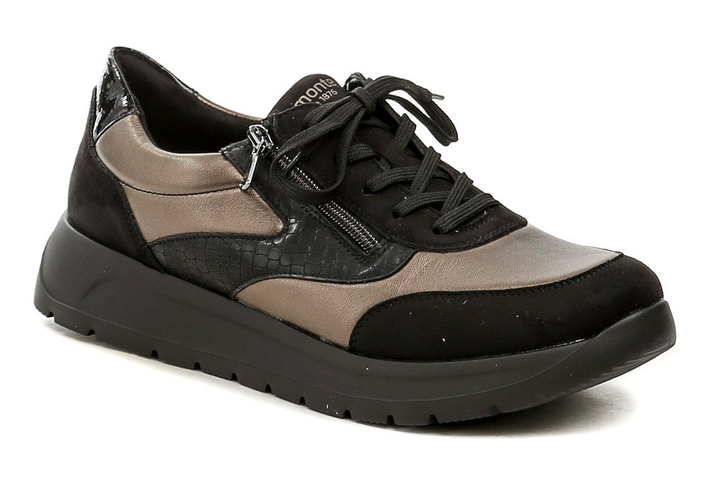 Remonte D2V02-04 černo bronzov&eacute; d&aacute;msk&eacute; nadměrn&eacute; polobotky