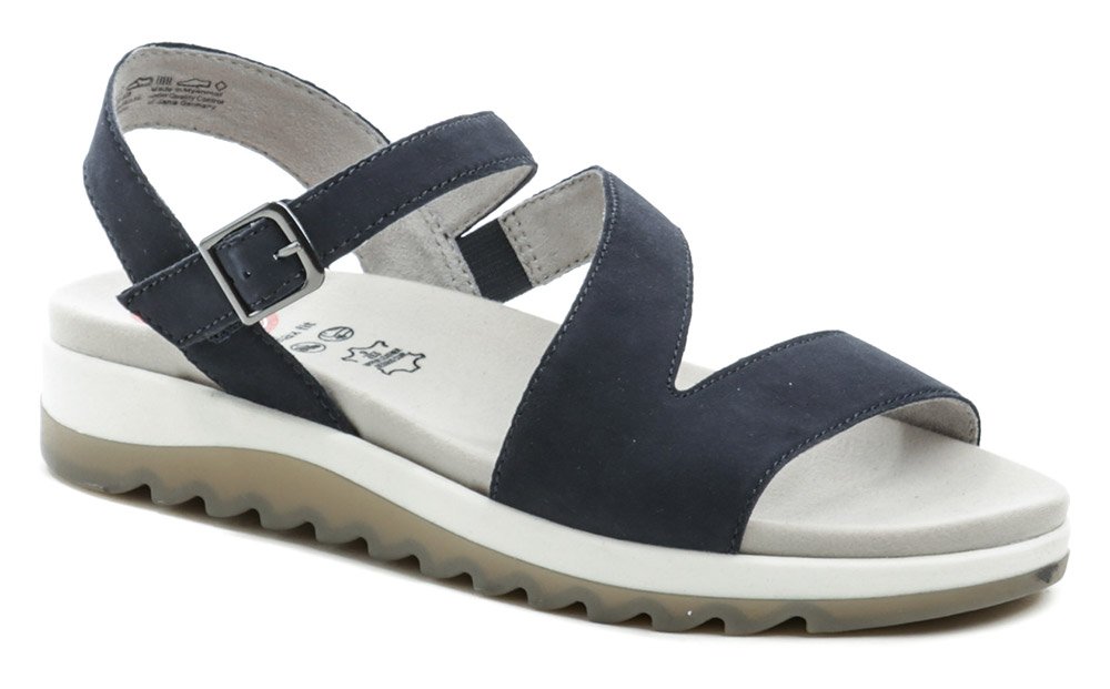 Jana 8-28600-28 navy nadměrné dámské sandály EUR 42