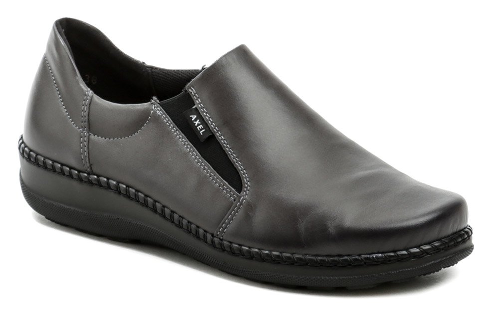 Axel AXCW065 šedé dámské polobotky boty šíře H EUR 36