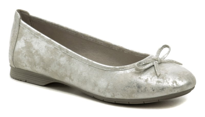 Jana 8-22163-20 stříbrné dámské baleríny šíře H | ARNO.cz - obuv s tradicí