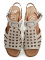 Wild 0611504 šedé dámské sandály na podpatku | ARNO.cz - obuv s tradicí
