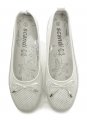 Scandi 220-0161-L1 bílé dámské baleríny | ARNO.cz - obuv s tradicí