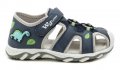 Wojtylko 1S23725R modré dětské sandály s dinosaurem | ARNO.cz - obuv s tradicí