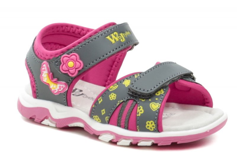 Wojtylko 1S23727F šedo růžové dětské sandálky | ARNO.cz - obuv s tradicí