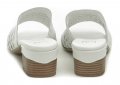Wild 0661627D bílé dámské nazouváky na podpatku | ARNO.cz - obuv s tradicí
