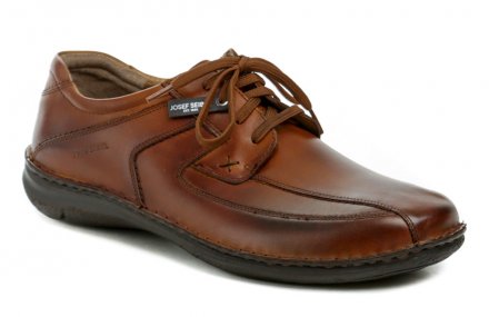 Pánská celoroční vycházková obuv typu polobotky na šněrování. Obuv Josef Seibel je vyrobená z přírodní kůže.