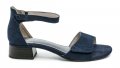 Jana 8-28261-20 modré dámské sandály na podpatku šíře H | ARNO.cz - obuv s tradicí