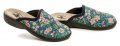 Medi Line 314 zeleno růžové dámské zdravotní pantofle | ARNO.cz - obuv s tradicí
