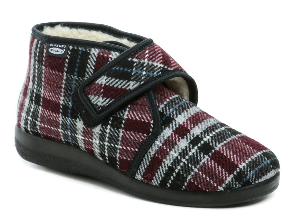 Rogallo 4372-015 káro dámské zimní papuče EUR 42