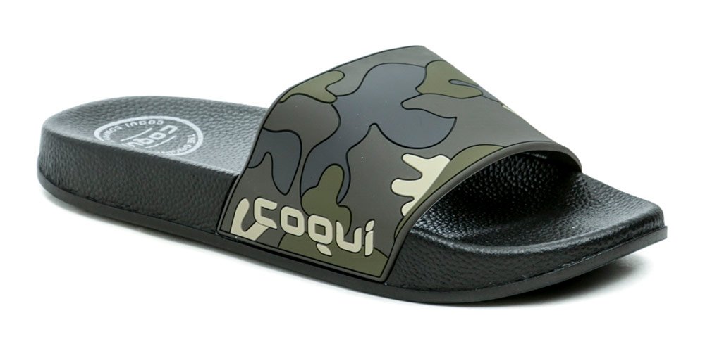 Coqui Flexi black army green pánské plážovky EUR 45