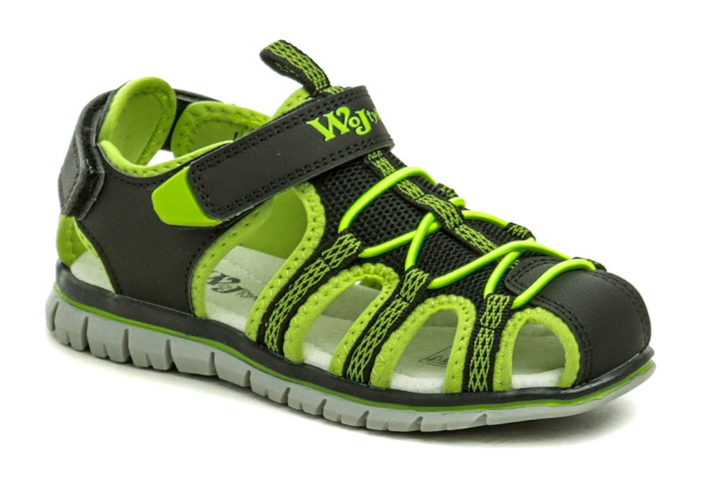 Wojtylko 5S24440C černo zelené dětské sandály EUR 34