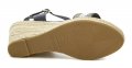 Tamaris 1-28329-42 navy dámské sandály na klínku | ARNO.cz - obuv s tradicí