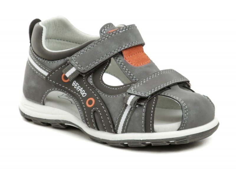 Befado 170P073 šedé dětské sandálky | ARNO.cz - obuv s tradicí