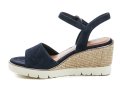 Tamaris 1-28360-44 navy dámské sandály na klínku | ARNO.cz - obuv s tradicí