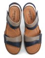 Josef Seibel 76719 Debra 19 navy dámské nadměrné sandály | ARNO.cz - obuv s tradicí