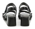 Tamaris Comfort 8-88317-44 černé dámské sandály na podpatku | ARNO.cz - obuv s tradicí