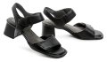 Tamaris Comfort 8-88317-44 černé dámské sandály na podpatku | ARNO.cz - obuv s tradicí