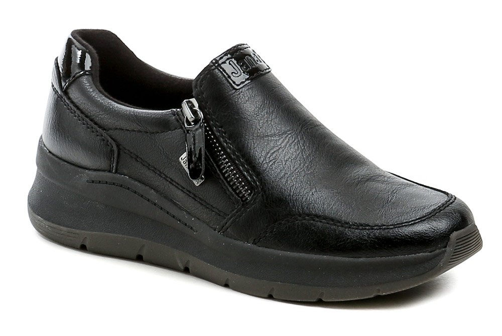 Jana 8-24761-45 černé dámské polobotky šíře H EUR 37