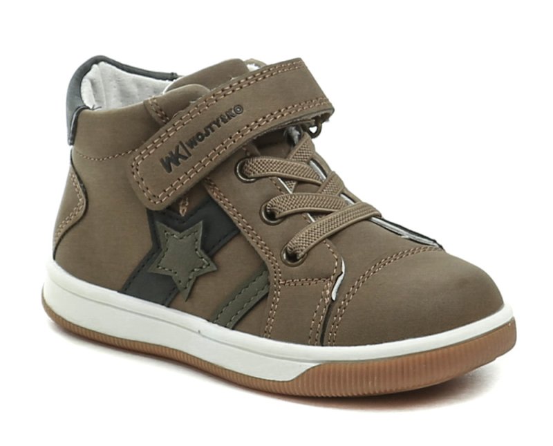 Wojtylko 1T26083 khaki chlapecké polobotky | ARNO.cz - obuv s tradicí