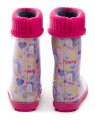 Demar 0048AL dětské růžové gumáky s jednorožcem | ARNO.cz - obuv s tradicí