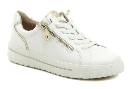 Dámská celoroční vycházková obuv se zapínáním na zip. Obuv je vyrobená ze syntetického materiálu.