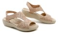 Piccadilly 239030-1 béžové dámské sandály šíře H | ARNO.cz - obuv s tradicí