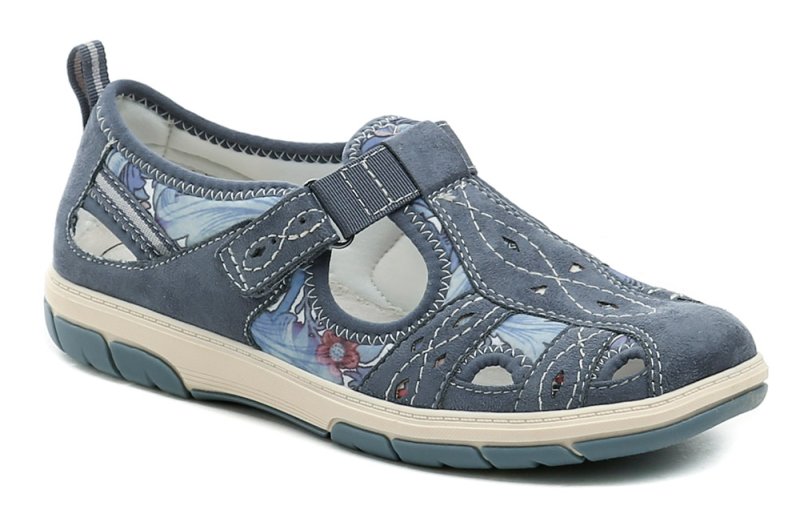 Jana 8-23671-44 denim dámské polobotky šíře H | ARNO.cz - obuv s tradicí