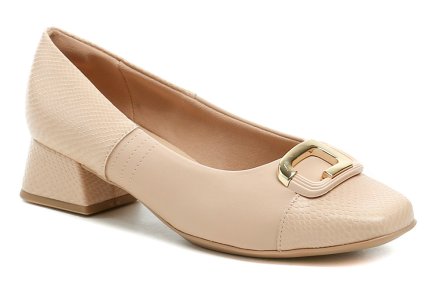Dámská celoroční vycházková obuv na stabilním podpatku, vyrobená z kvalitního syntetického materiálu s pohodlnou stélkou. Speciální úprava BUNION - měkký materiál v oblasti palcového kloubu.