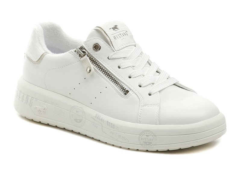 Mustang 26M048200300 bílé dámské polobotky | ARNO.cz - obuv s tradicí