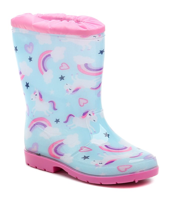 Wojtylko 3G5060Na Unicorn tyrkysové dětské gumáky | ARNO.cz - obuv s tradicí